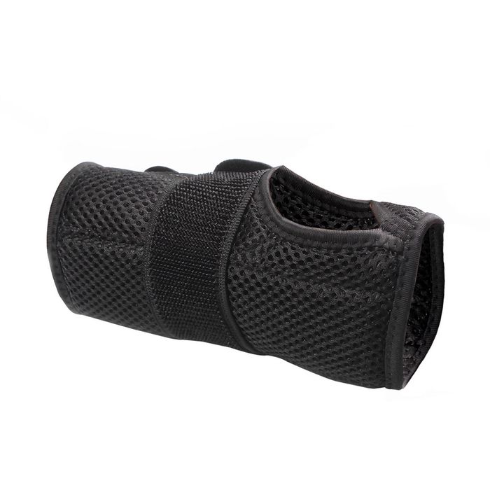EQUIPMED Right Wrist and Hand Brace with Aluminium Splint & Flexible Support, Black