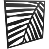 ProtectorAl 300-1200mm x 300-1200mm Satin Black/Gloss Black Palm Unframed Composite Deco Panel