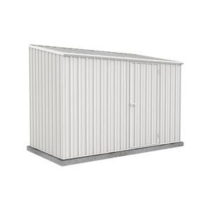 Absco Sheds 3.0 x 1.52 x 2.08m Surfmist Space Saver Single Door Garden Shed