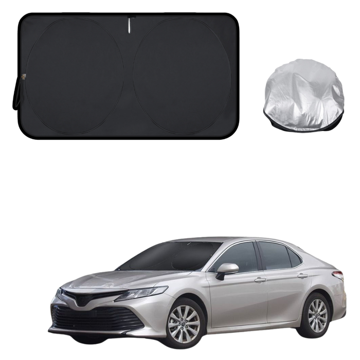 Front Windscreen Sun Shade for Toyota Camry 2018 - Current (XV70) - Standard 150 x 85 cm - Black