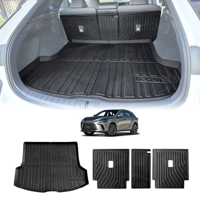 Boot Liner Back Seat Protector Combo for Lexus RX350 RX350h RX500h 2022-Onwards Kick Mats