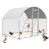 Advwin Large Metal Chicken Coop + Chicken Roosting Perch