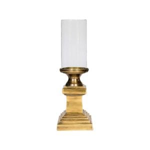 Ssh Collection Lara 53cm Tall Hurricane Lamp - Brass