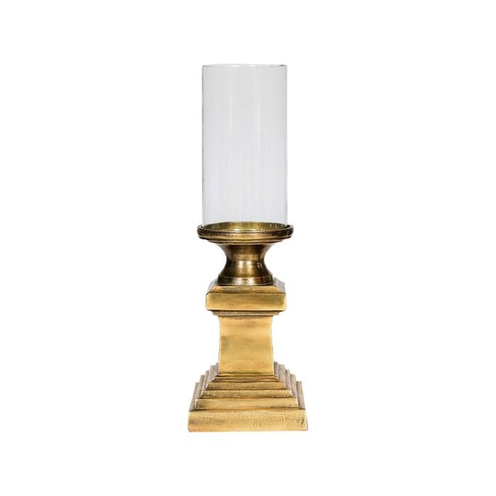 Ssh Collection Lara 53cm Tall Hurricane Lamp - Brass