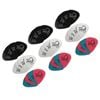 36pc Tribute Coloured Guitar Plectrum Picks Medium 0.74mm Assorted