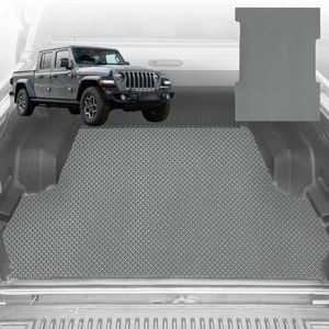 6D Diamond Ute Tub Mat for Jeep Gladiator JT 2020-Current (With Spray On Liner or No Liner) - Grey