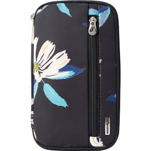 Travelon RFID Blocking Family Passport Wallet in Midnight Floral