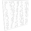 ProtectorAl 300 - 1200 x 300 - 1200mm Satin White / Gloss White Bubbles Unframed Composite Deco Panel