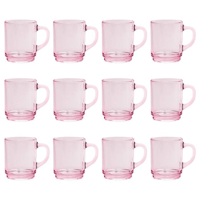 Duralex Versailles Glass Mugs - 260ml - Pack of 12