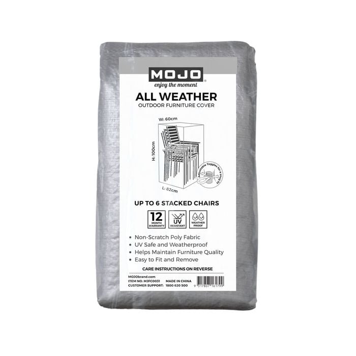 Mojo All Weather 6 Stack Of Chairs Outdoor Furniture Cover