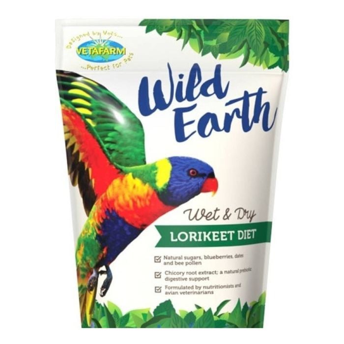 Vetafarm Wild Earth Wet & Dry Lorikeet Diet Mix 10kg