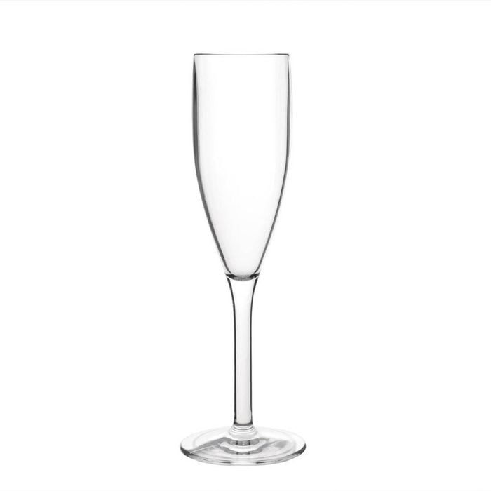 Olympia Champagne Flutes Kristallon Polycarbonate Unbreakable 12 Pack 210ml