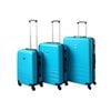 Yes4homes Abs Luggage Suitcase Set 3 Code Lock Travel Carry  Bag Trolley Aqua 50/60/70