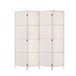 Artiss 4 Panel Room Divider Screen Woven White