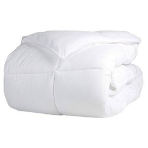 Renee Taylor King Single 600 GSM Microluxe Quilt w/ Microfiber Filling White