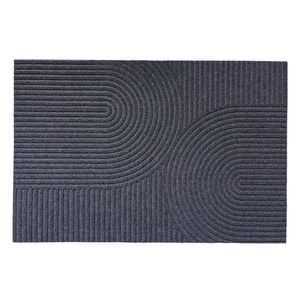 MaxFind 60 x 90cm Charcoal Embossed Arches Mixed Doormat