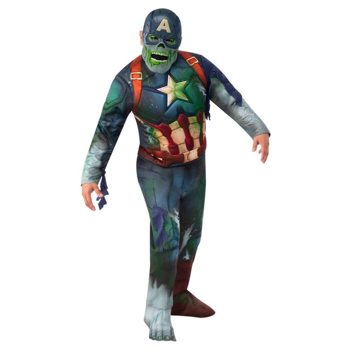 Marvel Captain America What If? Zombie Deluxe Dress Up Party Costume Size XL