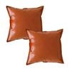 SOGA 2X 45CM Light Luxury Simulated Leather Throw Pillows