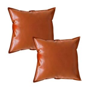 SOGA 2X 45CM Light Luxury Simulated Leather Throw Pillows