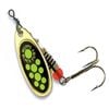 Mepps Lures Black Fury Gold Chartreuse Dots Size 2 - 4.5g