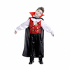More Than Party Boys Halloween Vampire Costume Cloak Vest Pendant 10-12y