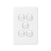 DETA X6 White Five Vertical Switch