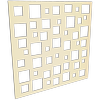 ProtectorAl 300-1200 x 300-1200mm Primrose Squares Unframed Solid Aluminium Decorative Panel
