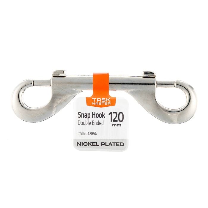 Taskmaster 9 x 90mm Nickel Double Ended Snap Hook