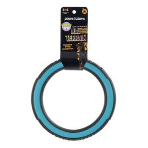 Paws & Claws All Terrain Dual Colour Dog Toy Assorted 24.1x24.1x3.3cm