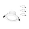 Click 8W 90mm IP44 Recessed CCT Downlight - 4 Pack