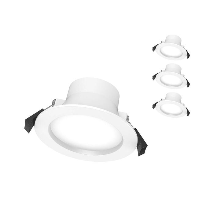 Click 8W 90mm IP44 Recessed CCT Downlight - 4 Pack