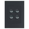 HPM VIVO 4 Gang Wall Switch - Grey
