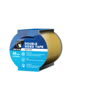 Bear Double Sided Vinyl Tape 4.5m - 48mm