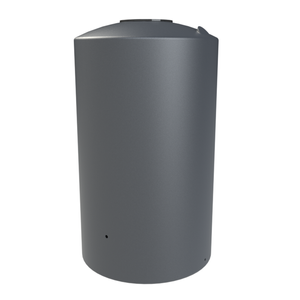 Melro Tanks 1600L Metal Grey Round Poly Water Tank