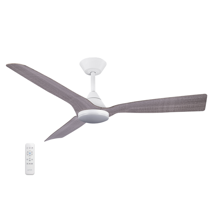 Four Seasons Living > Ventura 52" DC Ceiling Fan with Remote Control > White / Driftwood