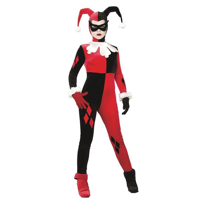 Dc Comics Harley Quinn Comic Book Womens/Ladies Dress Up Party Costume Size S