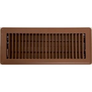 Accord 10 x 30cm Chocolate Metal Louvered Floor Vent