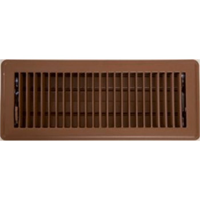 Accord 10 x 30cm Chocolate Metal Louvered Floor Vent