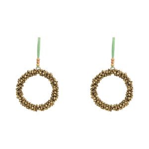 2x LVD Brass Bells Wreath Decorative Hanging Ornament Home/Lounge Decor