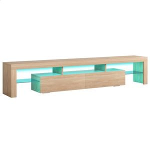 ALFORDSON Entertainment Unit 200cm LED Oak