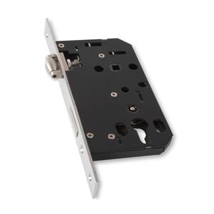 Lemaar 60mm Satin Stainless Steel Euro Mortice Lock Rollerbolt