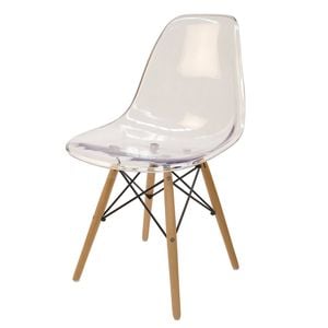 Replica Dsw Eiffel Chair | Clear | Natural Legs