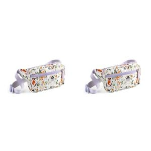 2PK Djeco 18x13cm Young Girls Crossbody Belt Bag Kids Bumbag 6y+