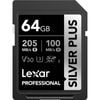 Lexar Professional Silver Plus Sdxc Card - 64gb