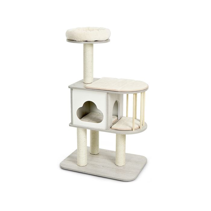 Costway 1.2m Cat Tree Tower Kitty Scratching Post