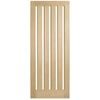 Corinthian 2340 x 820 x 40mm Entrance Door Blonde Oak Clear Glass AWO5VG