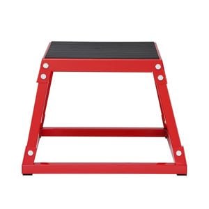VEVOR Plyometric Jump Box Red Steel Plyometric Platform for Home Gym Training