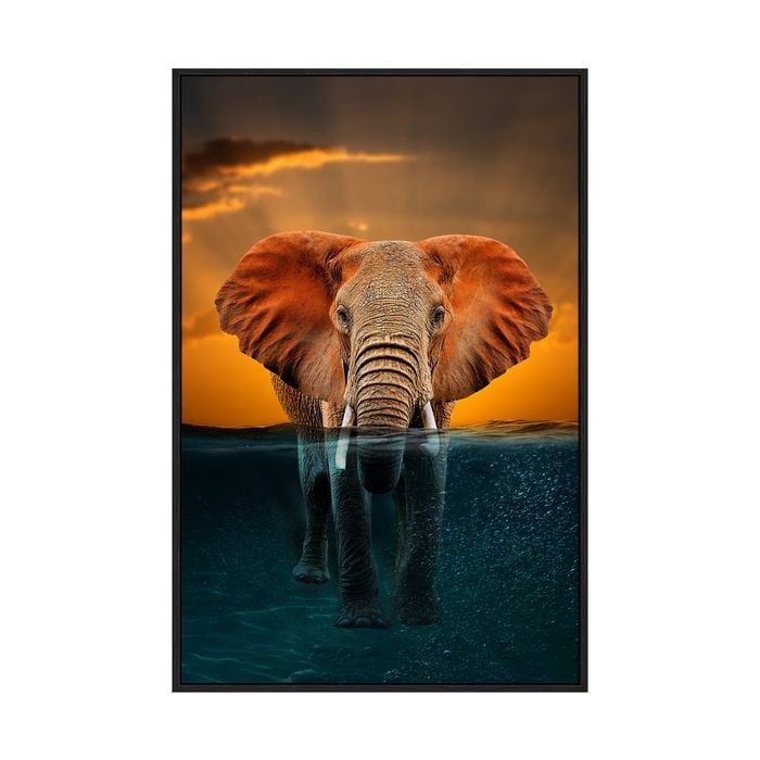 Artey | Escaping the Storm - Framed Canvas - Black Frame - 40 x 60cm