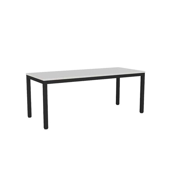 Olg Axis Table 4 Leg Black Frame White Top L1800mm X W750mm