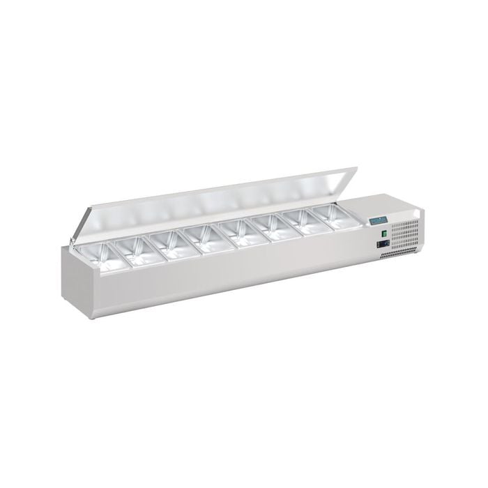 Polar G-series Countertop Prep Fridge With Lid 8x 1/4gn - Countertop Prep Fridges (fa856-a)